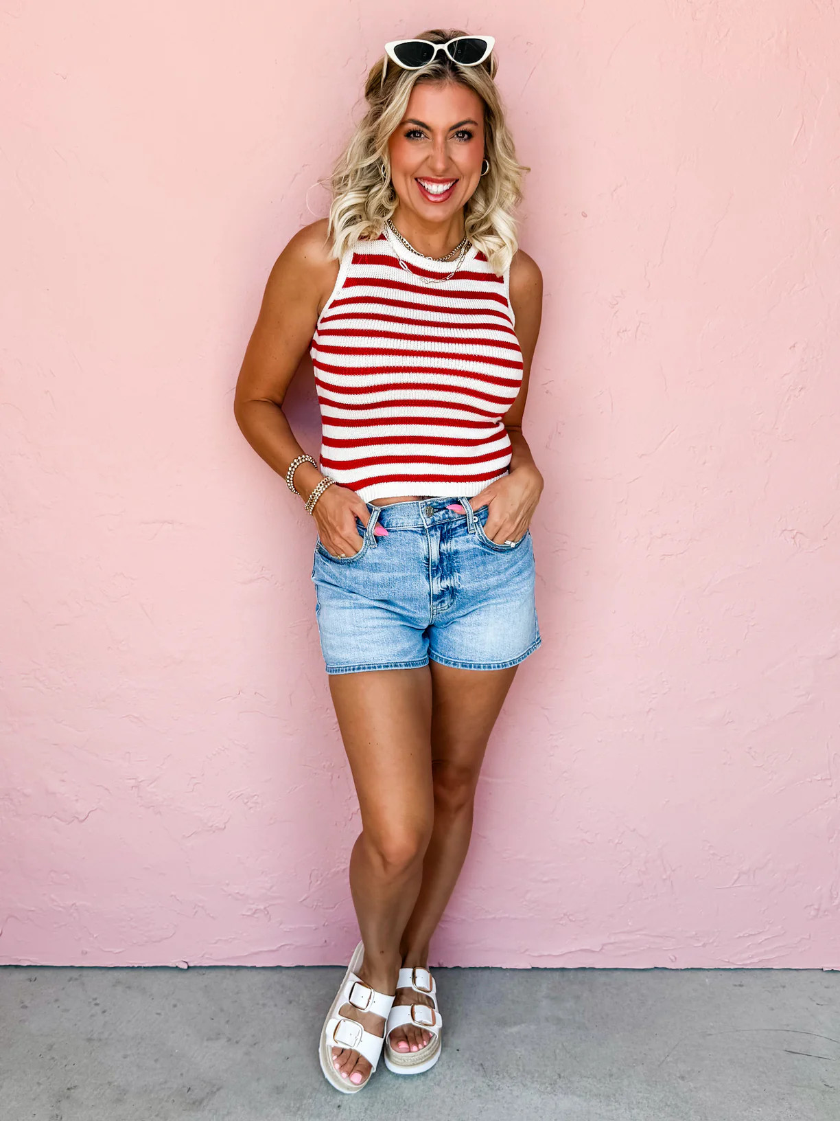 [DAZE] Troublemaker Denim Shorts-Marina Vintage | Ruthie Grace