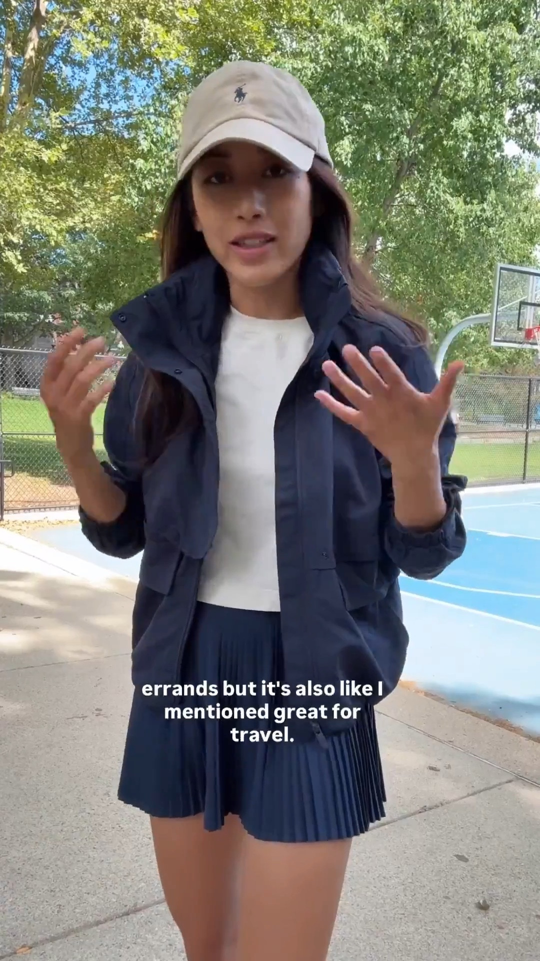 On sale: favorite atheisure jacket sz 2 + pleated skort sz 2. 

Some useful features:
- water resistant
- hood folds into the collar
- lots of pockets with secure zipper 
- bottom can be cinched for a different look

- Lululemon pleated skort size 2. I always size up in this brand. Machine wash cold and air dry, the pleats stay perfectly intact

- Cropped tee in xxs. Also love the cates tee on sale which is more lightweight 

- Adidas handball spezial sneakers 5 but runs big 

active jacket, rain jacket, travel style, airport outfits, tennis, school pickup, busy mom looks

#LTKTravel #LTKPetite #LTKSaleAlert