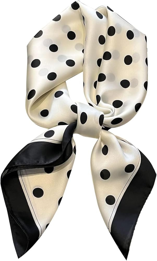 Neck Scarf for Women, Leopard Print Scarf 70 X 70 Cm, Silk Feel Bandana for Hair, Neck, Bags & Fa... | Amazon (UK)