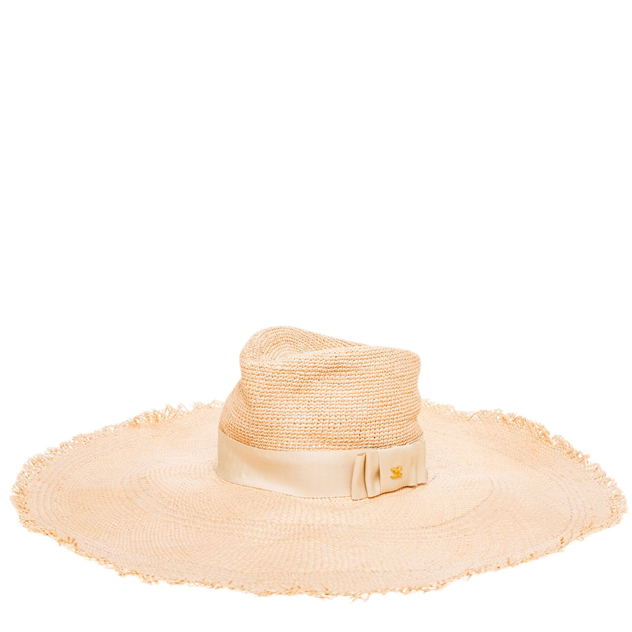 Celine Wide-Brimmed Triomphe Hat - 58 - Overstock - 44152329 | Overstock