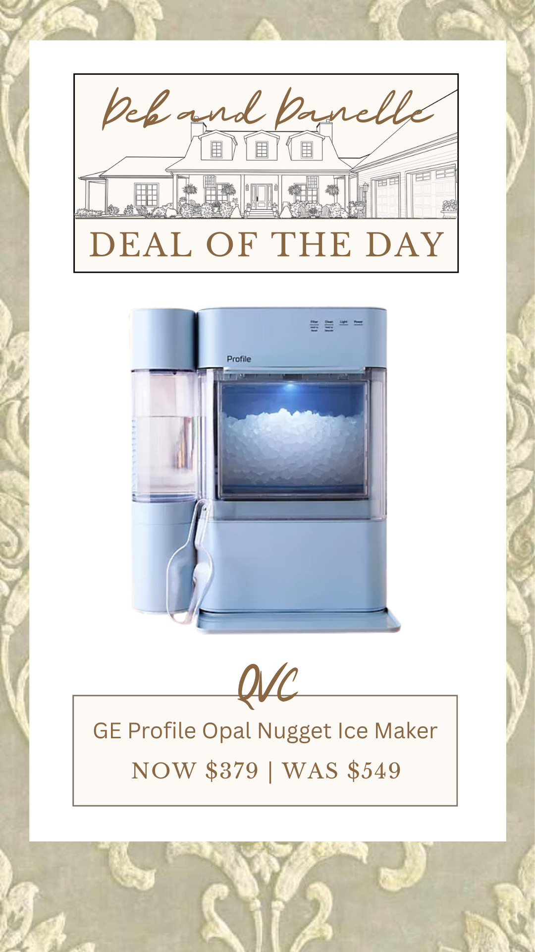 If you want to have nugget ice cubes for your favorite drinks this Summer, the GE Profile Opal is on a great sale from QVC.  

 #LTKHome #LTKSaleAlert