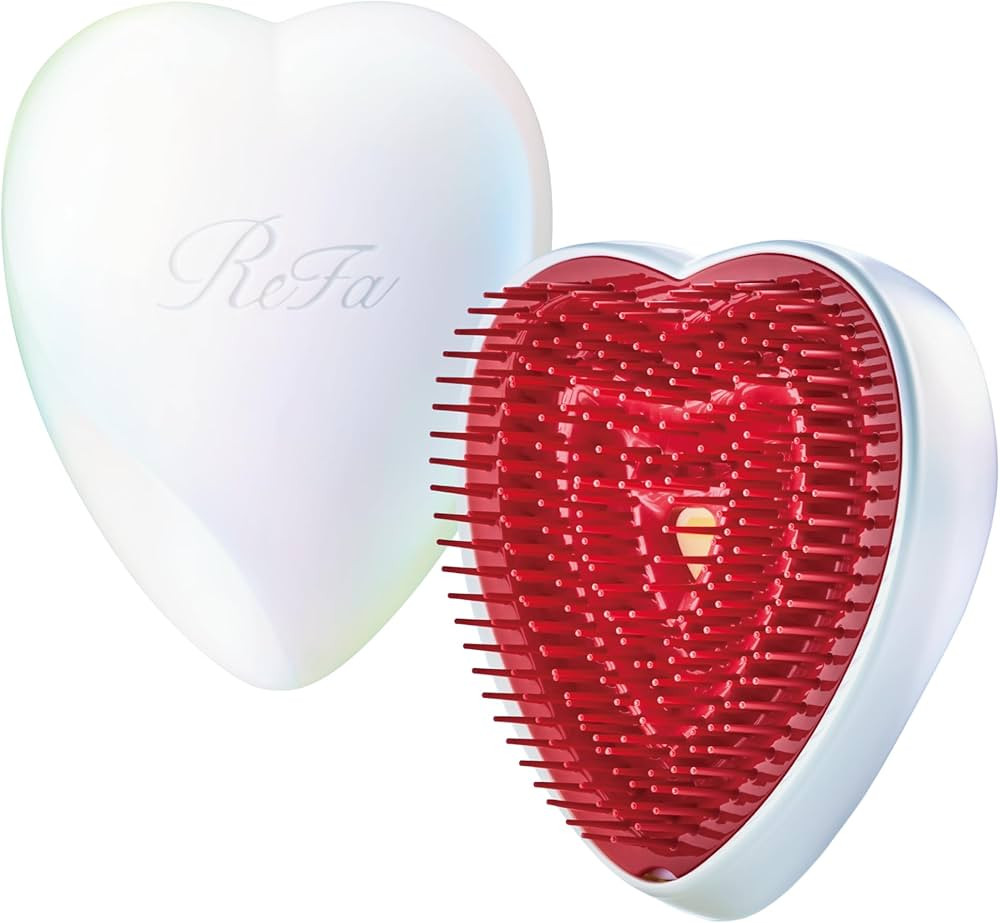 ReFa Heart Brush AURORA WHITE | Heart Shaped Hair Brush for Women | No Tangle Hair Brush | Small ... | Amazon (US)
