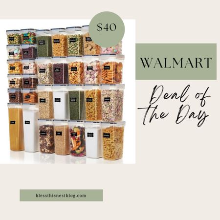 This 32 piece food storage set is on sale today at Walmart! Such a great deal if you are ready to get your pantry organized!

#LTKFind #LTKhome #LTKsalealert