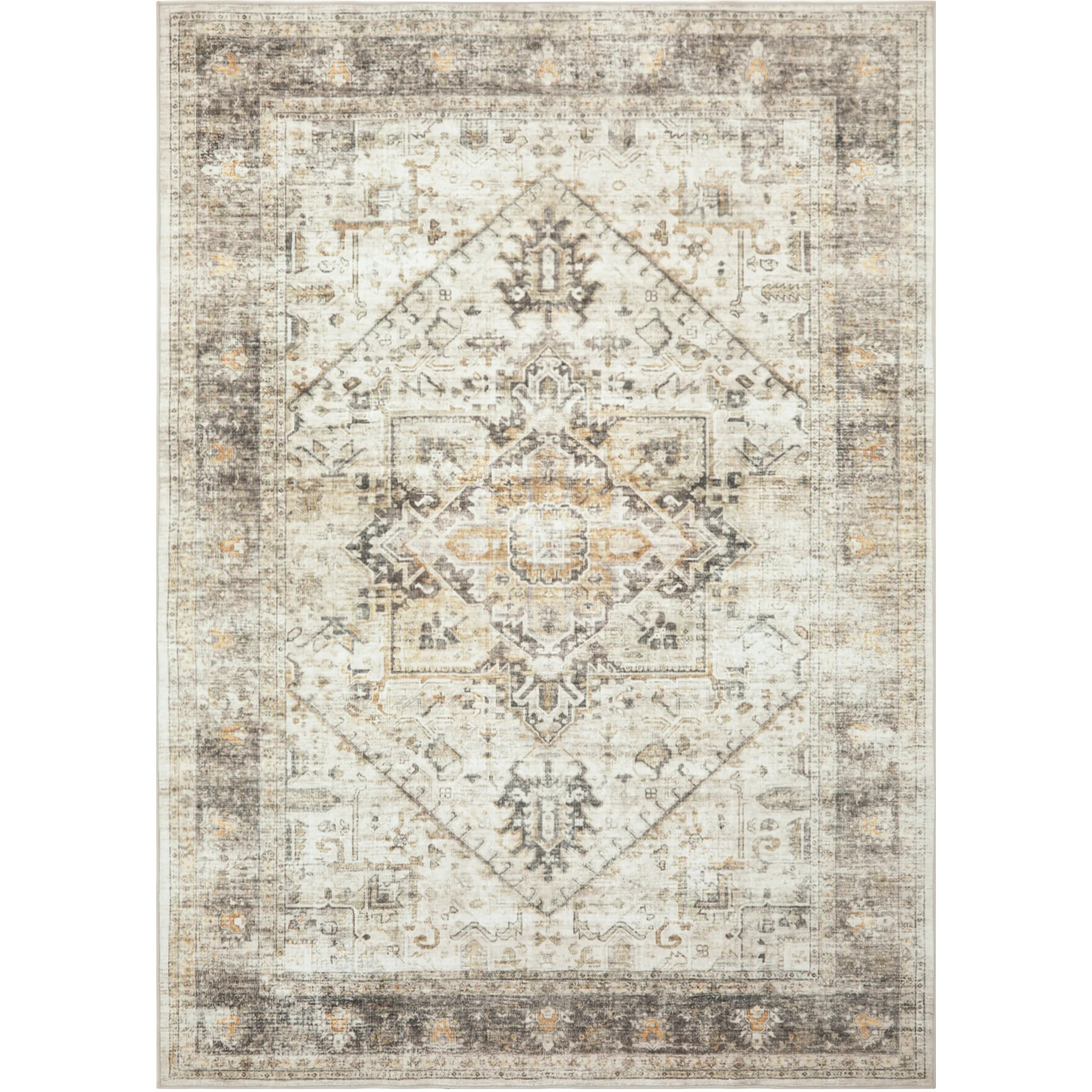 8'x10' Boho Area Rugs for Living Room, Machine Washable Area Rug with Non-Slip Backing, Stain Res... | Walmart (US)