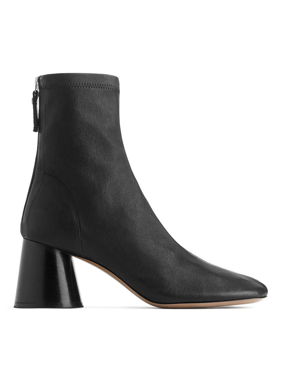 Stretch-Leather Sock Boots | ARKET (US&UK)