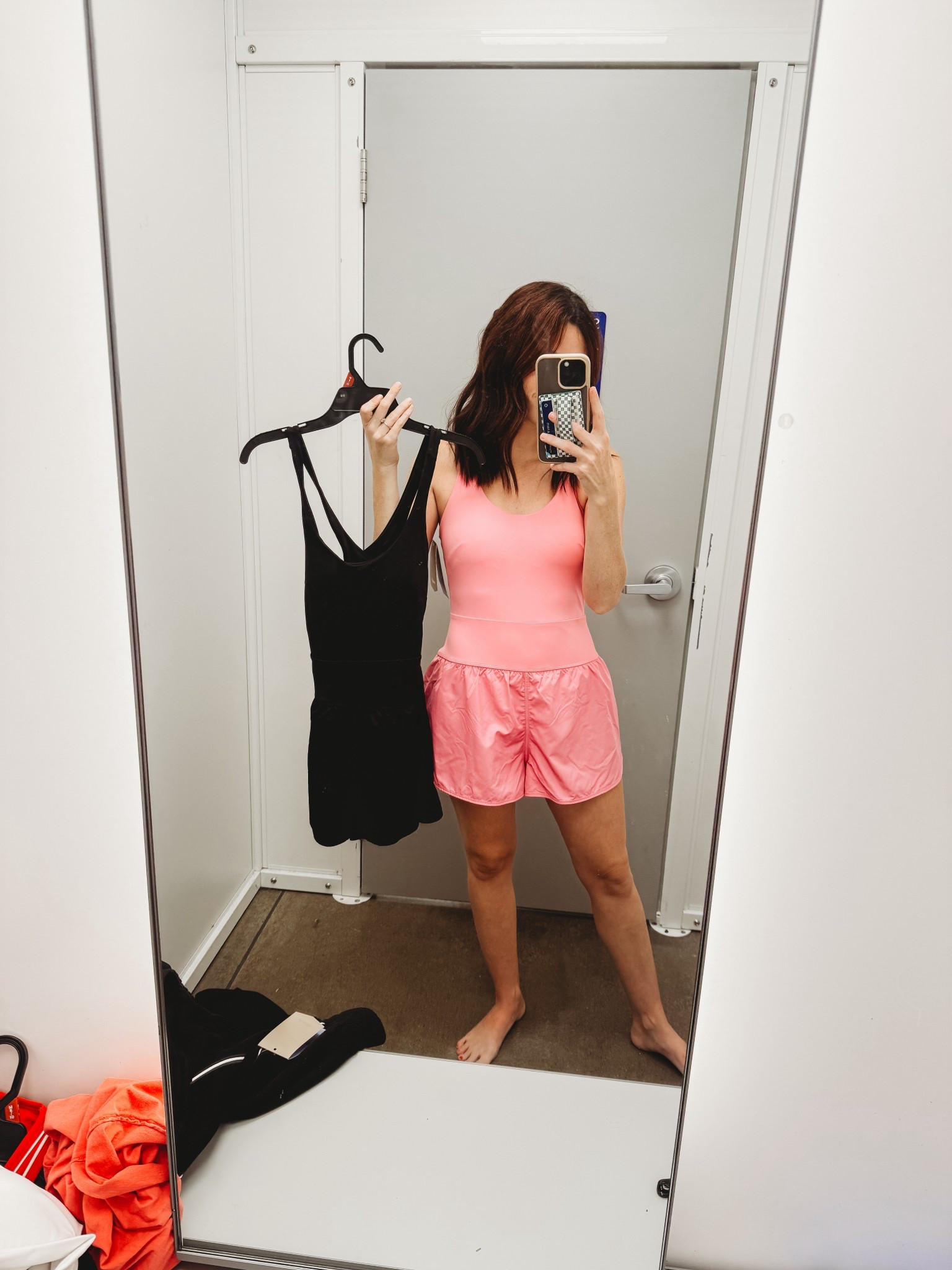 Padded athletic romper! Super comfy! The shorts have a good length! 
I’d size down. 
Wearing size small. 5’3” 112 lbs 

#LTKfitnessgoals #LTKActive #LTKSeasonal