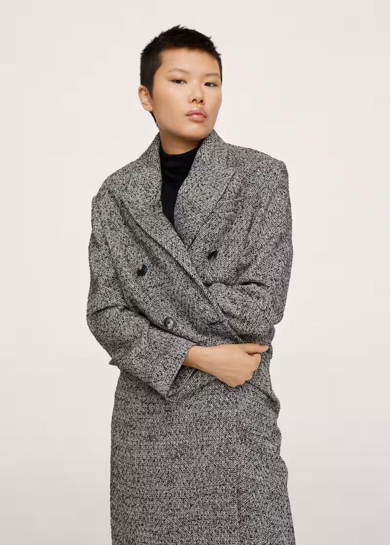 Oversize wool coat | MANGO (US)