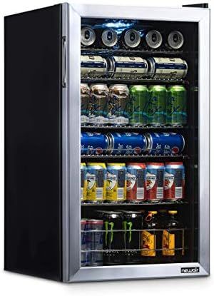 NewAir Beverage Refrigerator Cooler with 126 Can Capacity - Mini Bar Beer Fridge with Right Hinge... | Amazon (US)