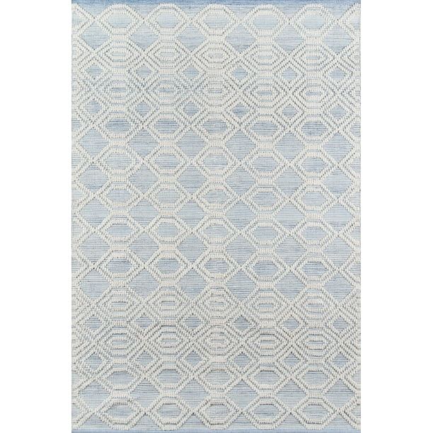 Momeni Hermosa Geometric Contemporary Area Rugs, Blue - Walmart.com | Walmart (US)