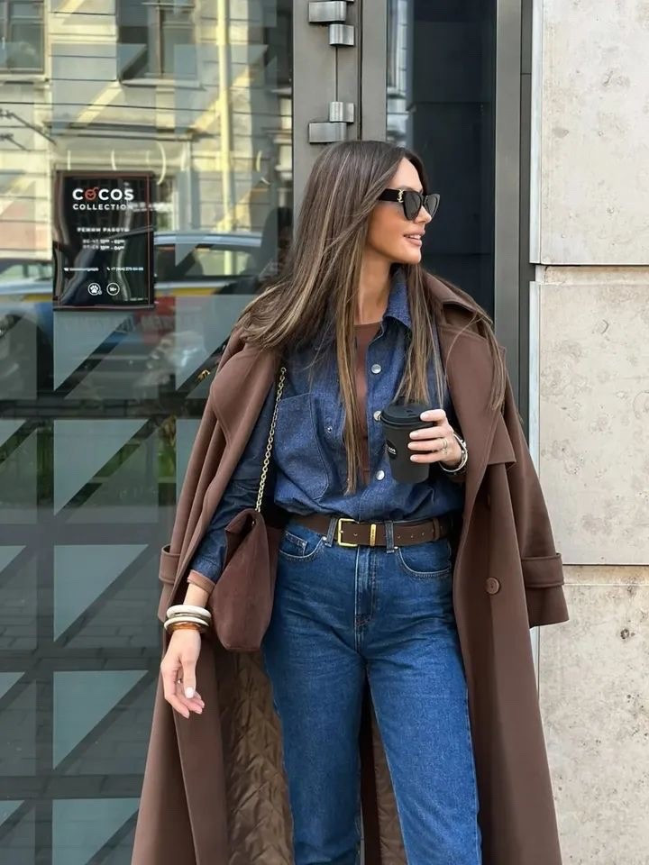 Recreate the look! Pinterest inspo straight to your cart 🤎🐻



#Canadian tuxedo 
#fall denim 
#straight leg jeans
#levi jeans
#abercrombie finds
#abercrombie jeans
#nordstrom finds 
#fall fashion
#winter fashion 
#style inspo
#fashion inspo
#outfit inspo
#casual style
#work fashion
#mom style
#mom outfit 
#office outfit 
#weekend style
#mom style 
#errands outfit 
#travel outfit 
#suede handbag 
#chocolate brown purse
#brown wool coat
#brown trench coat
#ysl bag
#quilted ysl purse 
#ysl sunglasses
#designer sunglasses
#black sunglasses 
#purse with chain
#Amazon fashion
#Amazon finds
#designer fashion
#denim shirt
#coffee date outfit 
#pinterest inspo
#pinterest outfit #LTKCyberWeek 


#LTKootd #LTKmomlife #LTKOver40