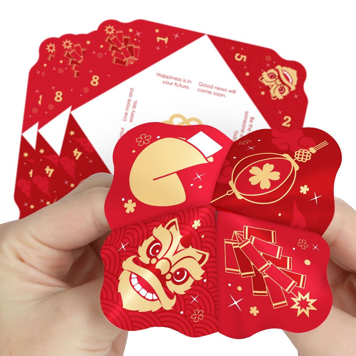 Big Dot of Happiness Lunar New Year - Year of the Dragon Cootie Catcher Game - Fortunes - Fortune... | Target
