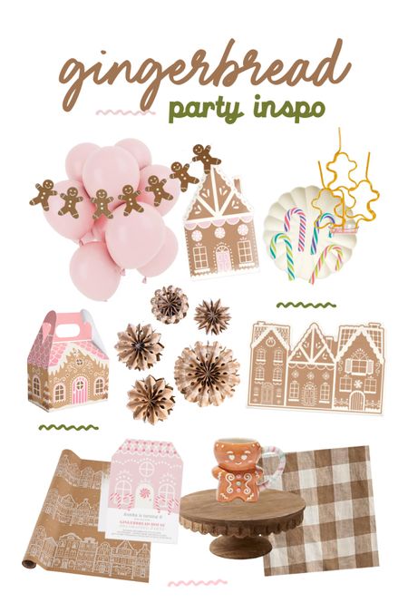 Gingerbread party ideas 🤍 #christmasparty #gingerbread 

#LTKparties #LTKGiftGuide #LTKHoliday