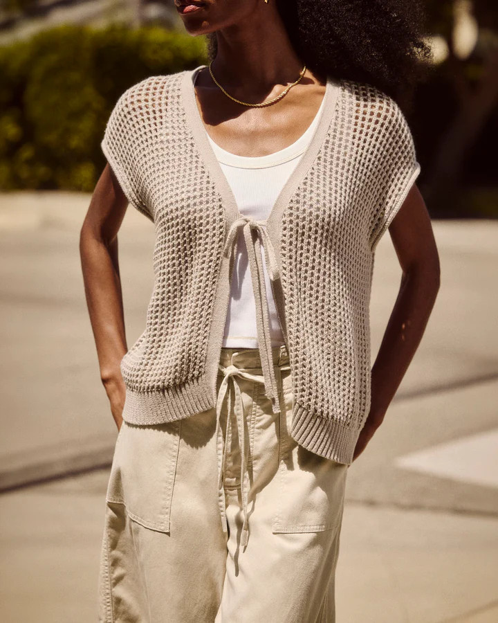 Simona Tie Front Cardigan | Splendid