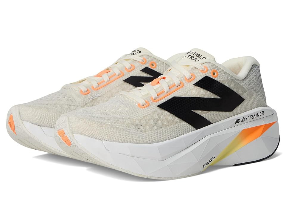 New Balance FuelCell SuperComp Trainer v3 Men's Shoes Angora/Hot Mango/Black : 8 EE - Wide, Manmade | Zappos