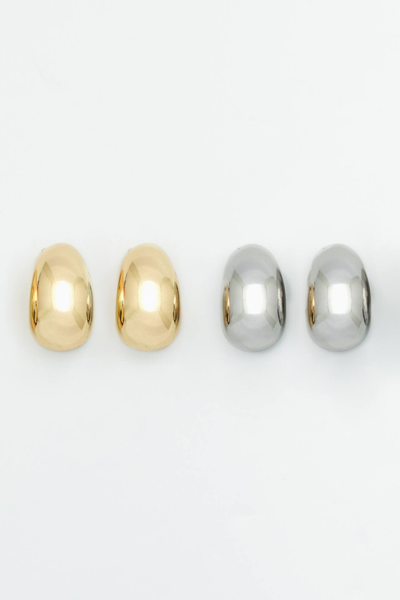 Pack of 2 pairs of teardrop earrings | PULL and BEAR UK