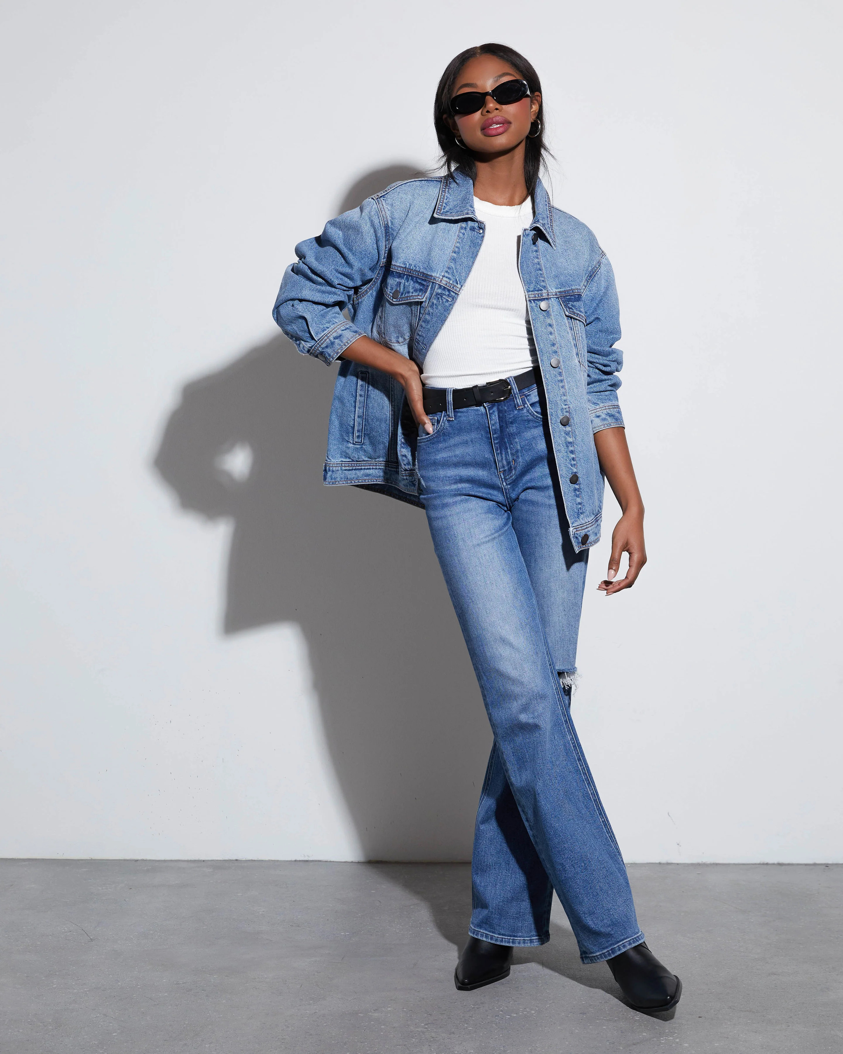 Influencer Oversized Denim Jacket | VICI