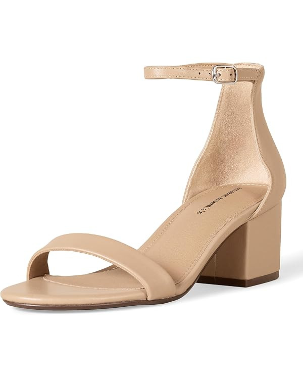 Amazon Essentials Women's Two Strap Heeled Sandal | Amazon (US)