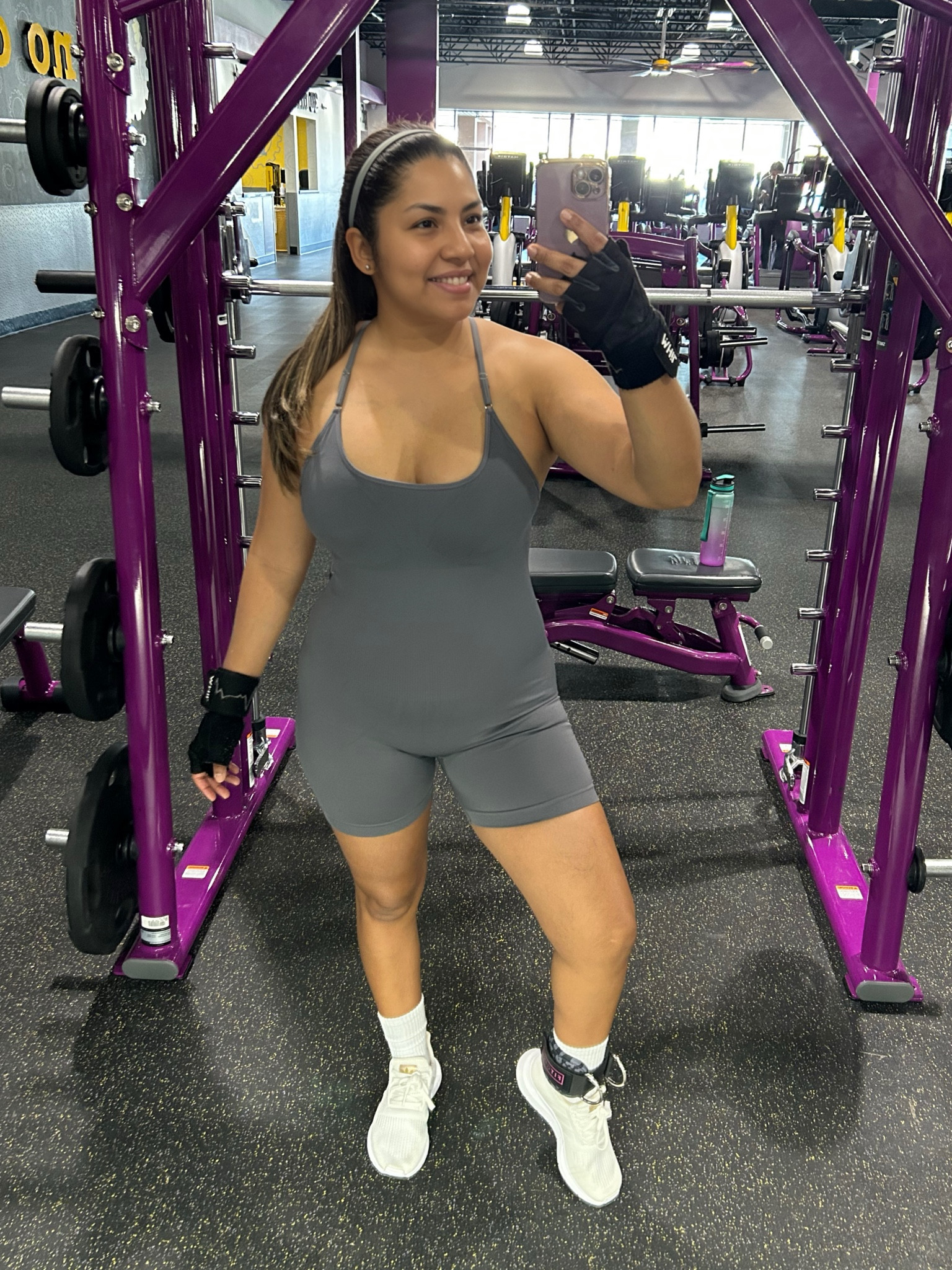Body day outfit 🩶
Let me tell u everything about this jumpsuit 😉

The fabric is great and it fits like a glove! Ribbed fabric that is stretchy and compressive, so it really holds you in. NO FRONT SEAM. Butt scrunch is super flattering and squat proof. There’s a built in bra but the best part is that the straps are adjustable 👌🏽🩶.

#LTKfitness #LTKfindsunder50 #LTKshoecrush