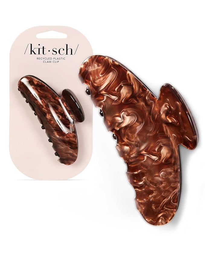 Kitsch Eco-Friendly Marble Claw Clip for Hair | Stylish Hair Clip for Thin Hair | Clamp | Holiday... | Amazon (US)