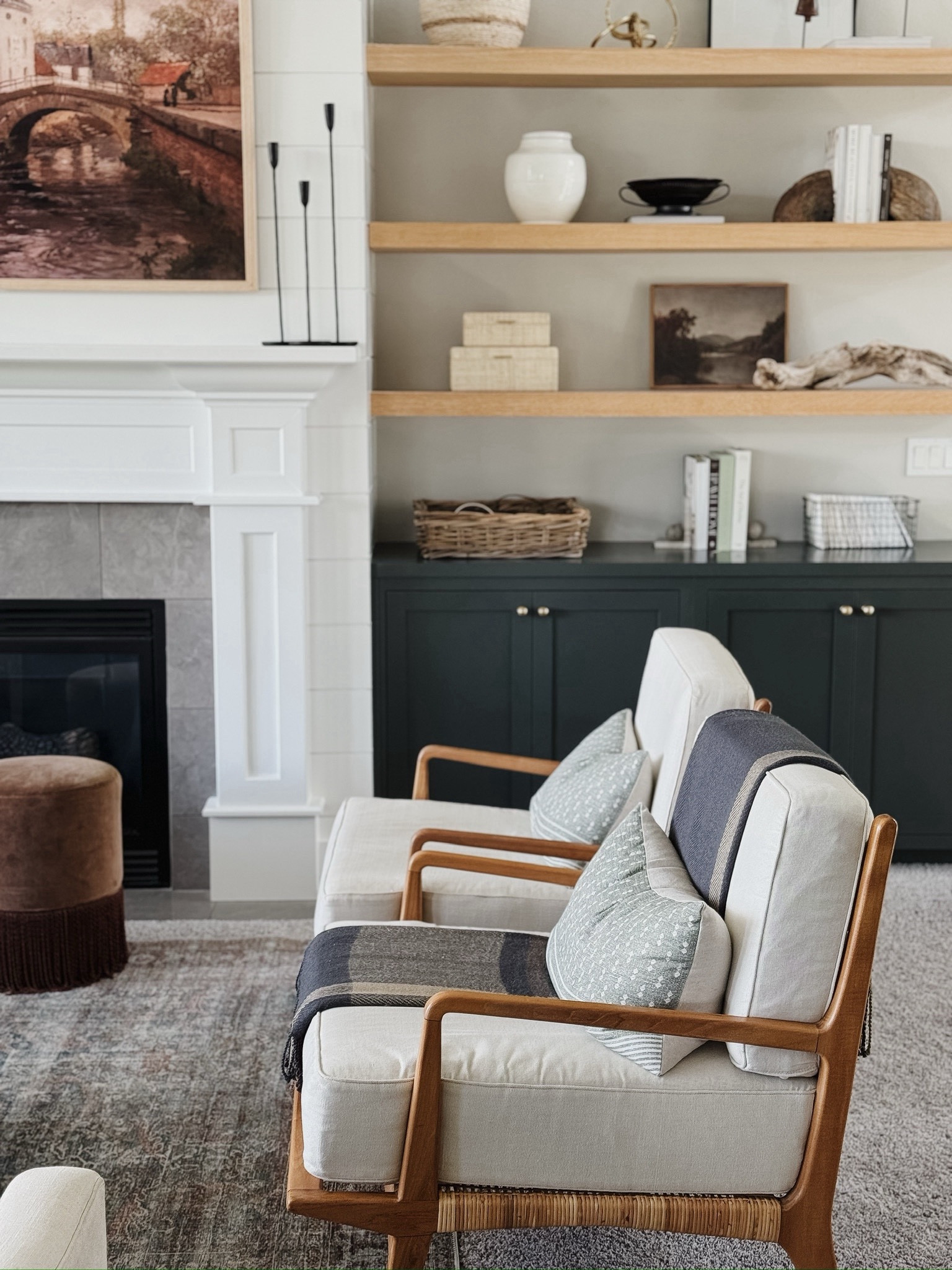 The prettiest accent chairs! The teak wood and woven detail elevates these accent chairs so much. A favorite of mine the last few years, and ones we will always hold onto! 

#LTKHome #LTKStyleTip