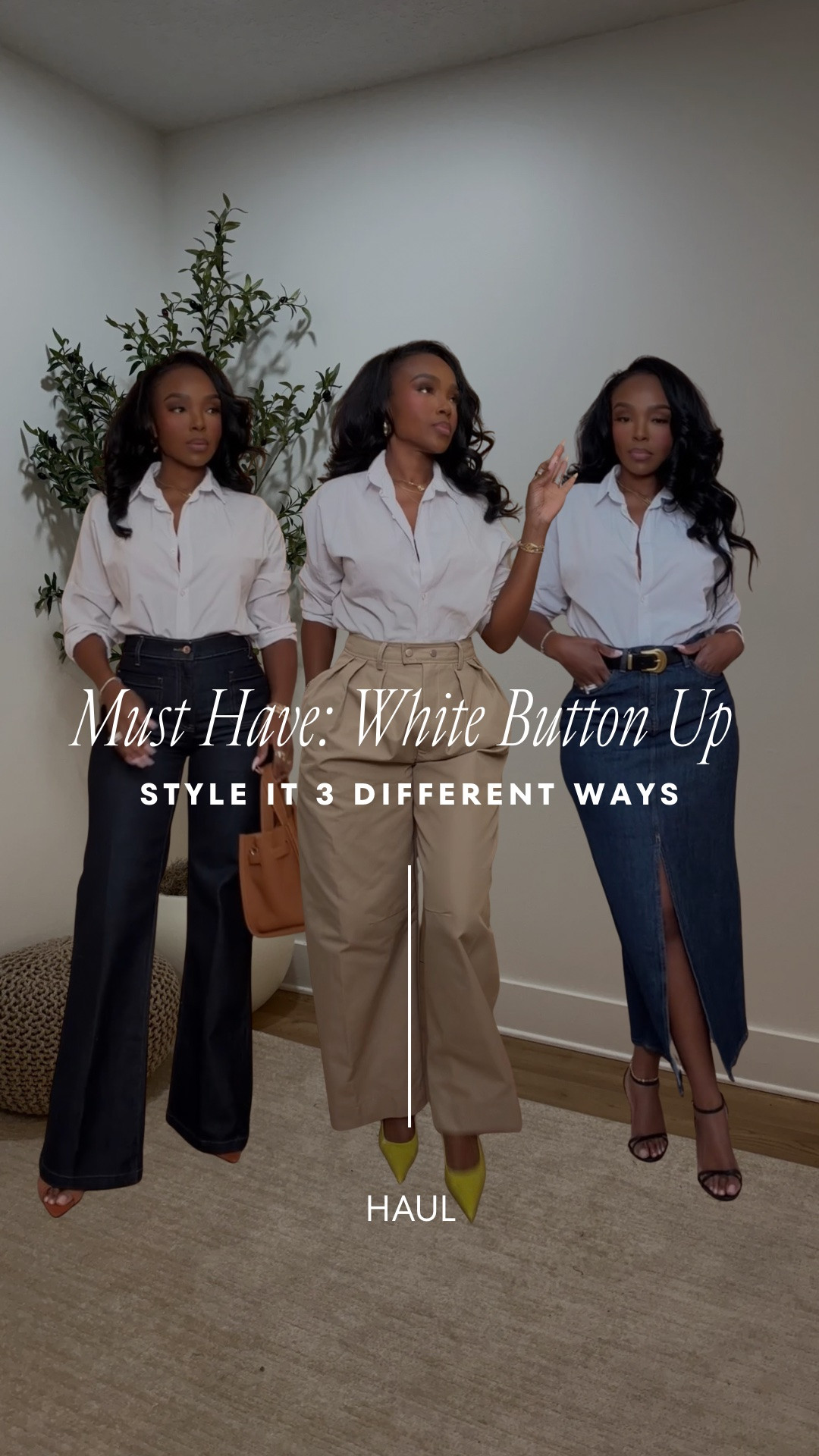 Scroll to shop: Fall Must Have ✨ One crisp white button-up, three completely different outfits. Style it with dark denim, neutral pants and a pop-of-color heel, or a denim skirt—because your basics should always work overtime.

Wearing: Size Small/4 | 5’4” | 140 lbs | 34D-27-40

📱 Download the free LTK app and follow @kirasfashionfinds to shop all my daily finds.

#LTKmomlife #LTKootd #LTKPetite