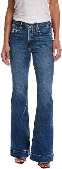 Good American Women's Good Legs Flare Deep V Back Jeans | Amazon (US)