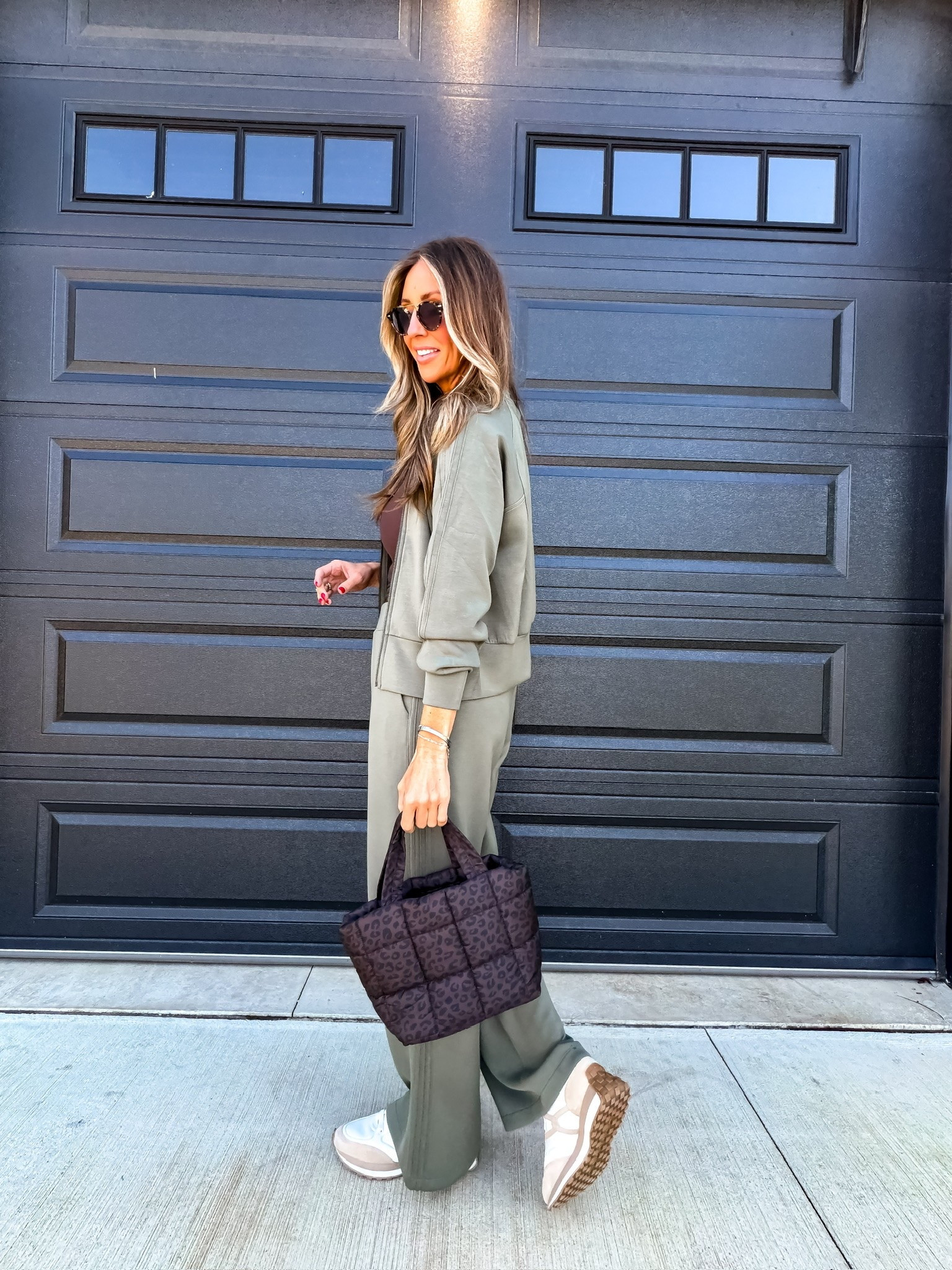 This matching set is exactly what I want for busy days when comfort is the priority but I still want to feel put together. The olive color is so good for the season, and I love it with sneakers and a leopard tote for running around all day.

Code: TMISXSPANX 

olive matching set, casual matching set, comfortable outfit, wide leg pants, fall outfit ideas, sneakers outfit, leopard tote, everyday fall style, travel outfit, women over 40 fashion, fall athleisure, TheMomInStyle

#LTKootd #LTKActive #LTKTravel