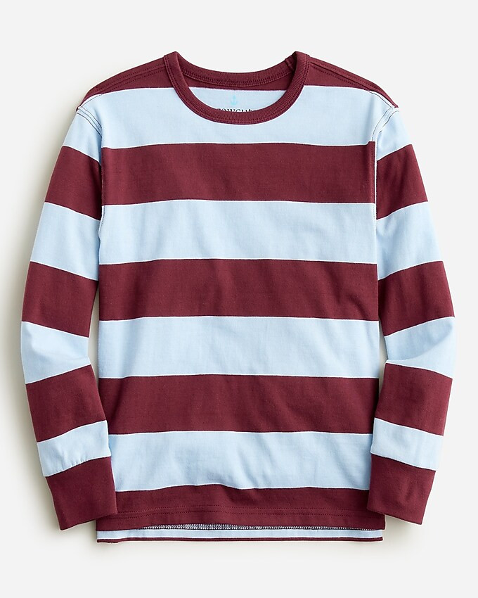 Kids' long-sleeve striped T-shirt in vintage jersey | J. Crew US
