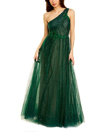 Marchesa Notte One-Shoulder Gown | Gilt