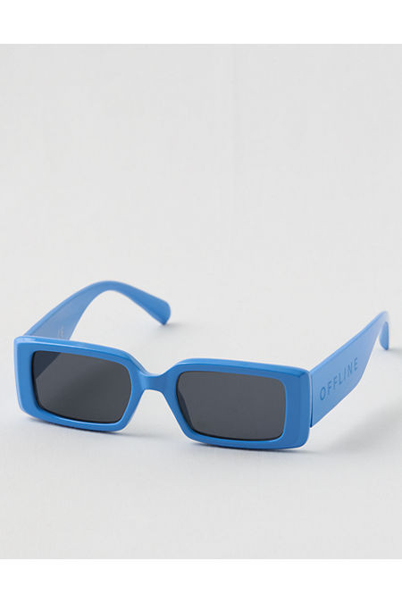 OFFLINE By Aerie Sidewalk Polarized Sunglasses Women's Tidal Blue One Size | Aerie