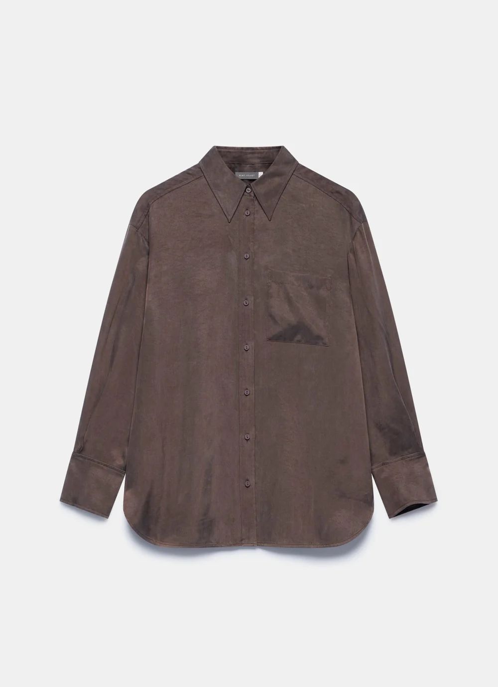 Brown Oversized Pocket Shirt | Mint Velvet