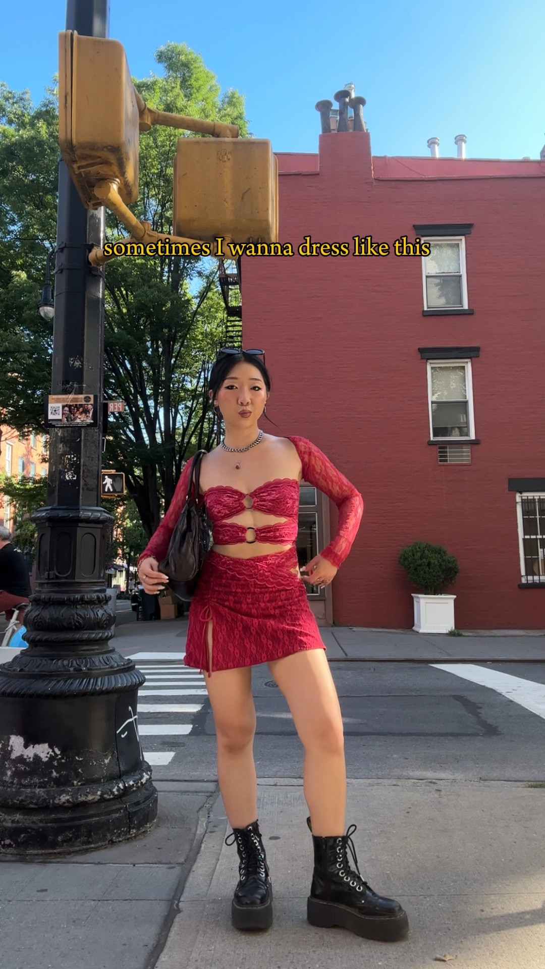 red lace dress skirt, black platform boots, black mini skort, black kitten heels, white lace corset top, denim jorts, mary jane heels, bow skirt

#LTKVideo #LTKFindsUnder100 #LTKStyleTip