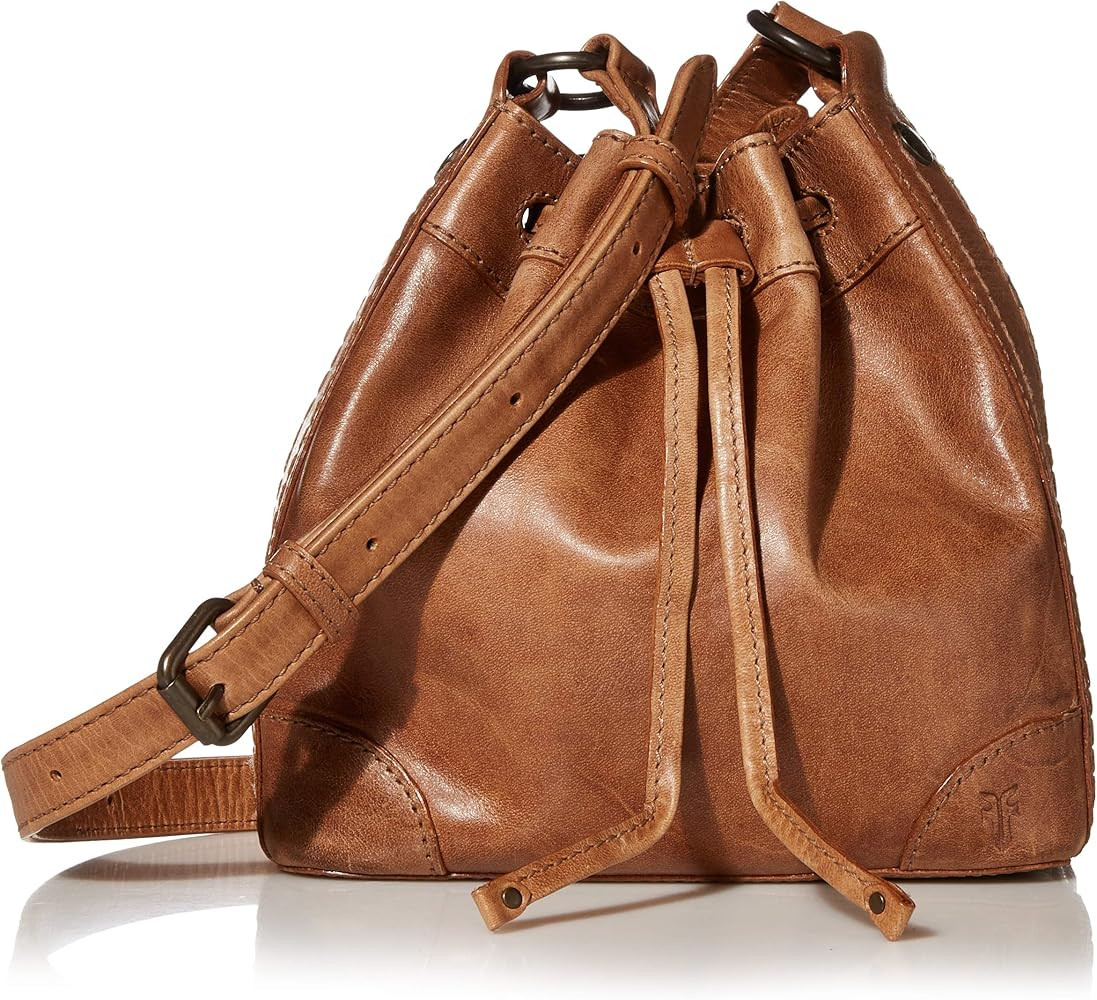 Melissa Leather Drawstring Bucket Crossbody Bag | Amazon (US)