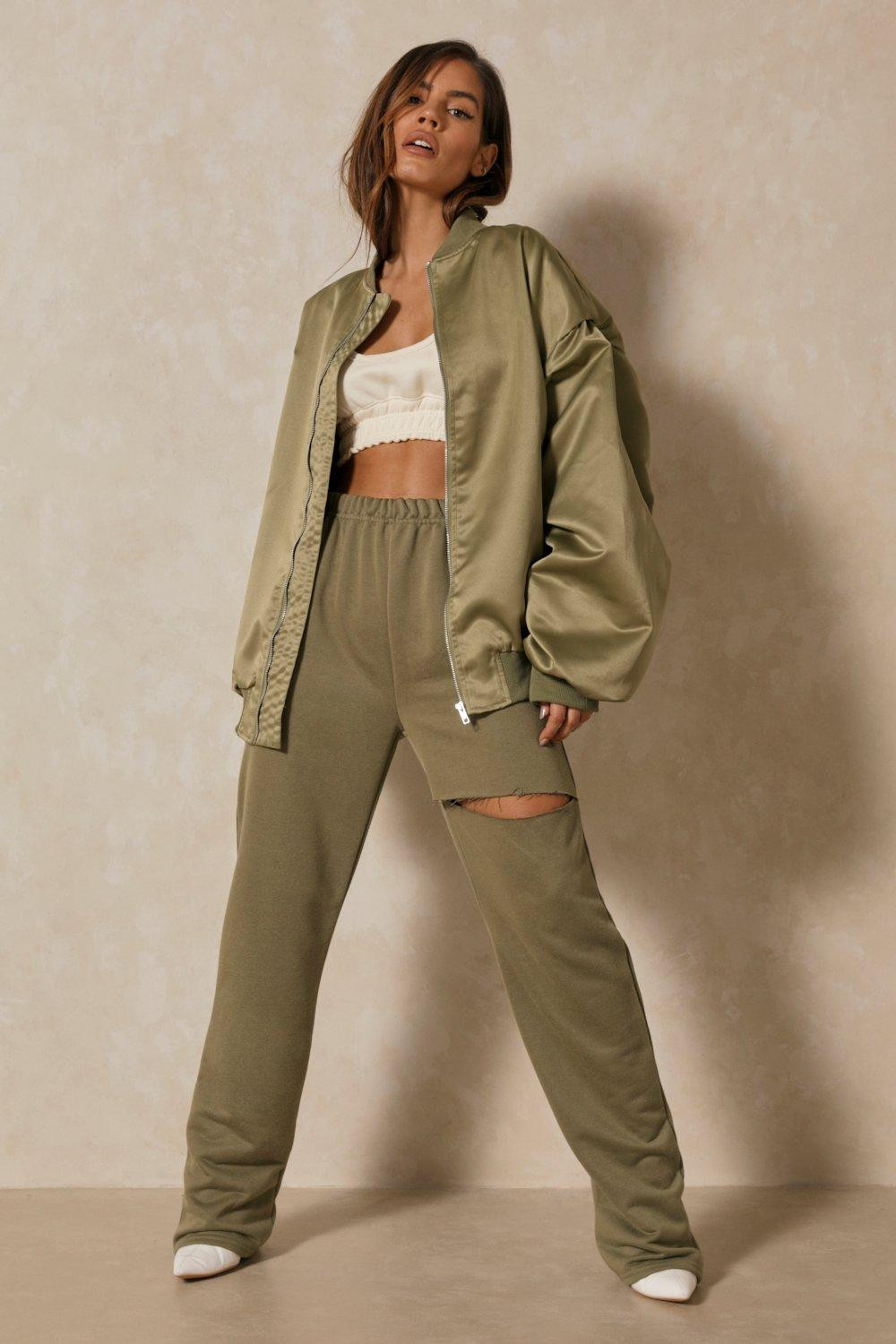 Rip Detail Oversized Jogger | Miss Pap UK