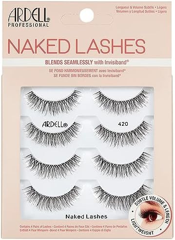 Ardell Naked Lashes 420 Multipack, Lightweight Natural Look, Invisiband for Comfort, Perfect for ... | Amazon (US)