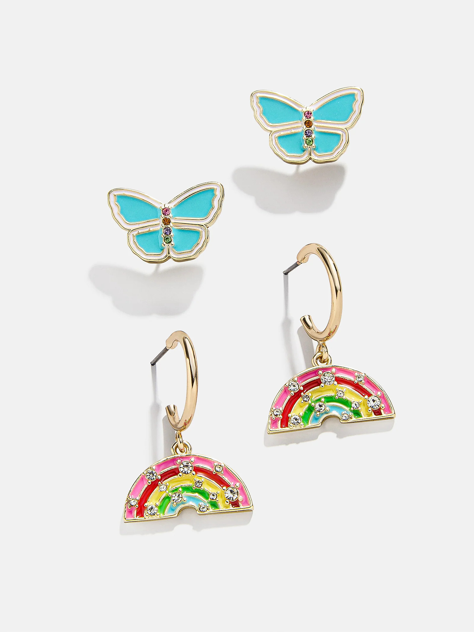 Happy Place Kids' Earring Set - Rainbow | BaubleBar (US)