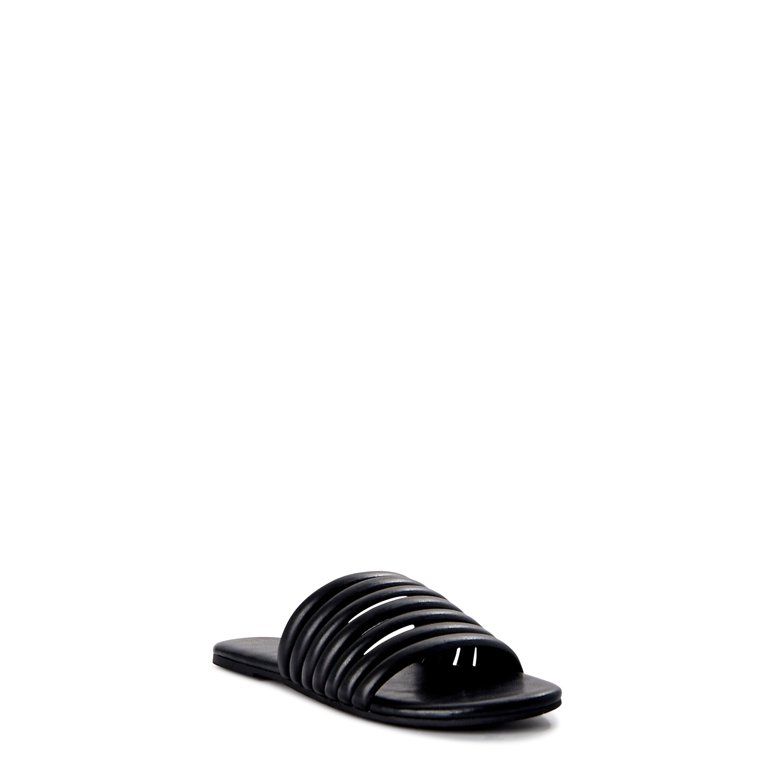 Time and Tru Women's Multi-Band Slide Sandals | Walmart (US)