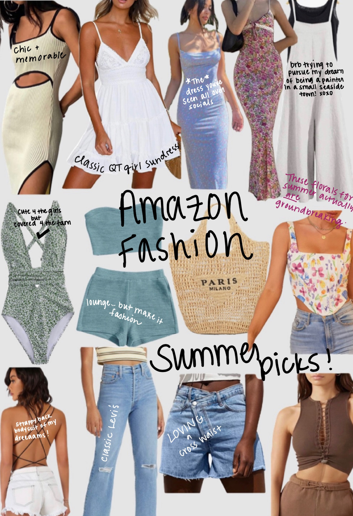 Amazon Fashion: Summer Picks! 
#summerfashion #amazonfashion #girly #cutie #sundress #tiktokfamous #corset #trendy 

#LTKSeasonal #LTKFind #LTKunder50
