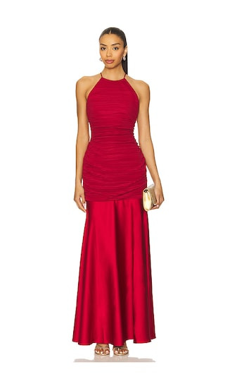 Fluvial Long Dress in Red | Revolve Clothing (Global)