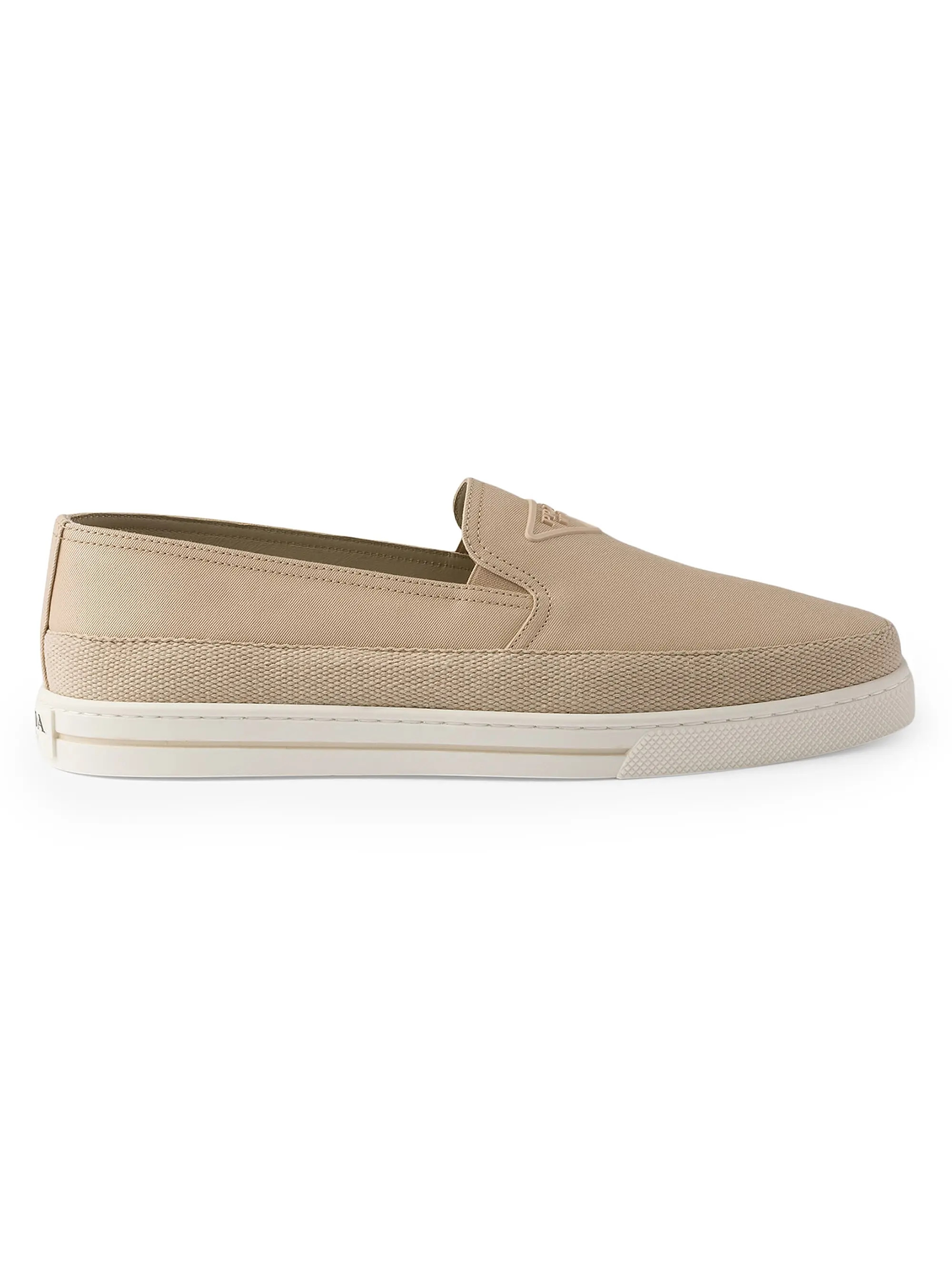 Prada Cotton Canvas Slip-Ons | Saks Fifth Avenue | Saks Fifth Avenue