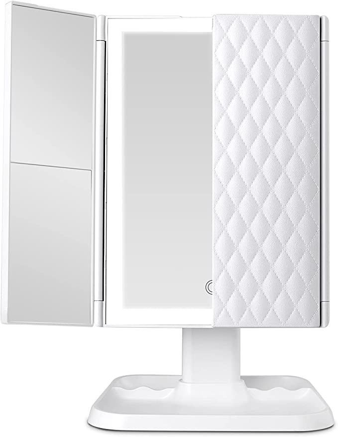 Makeup Mirror with Lights, Lighted Makeup Mirror with 72 LED Lights, 1X/2X/3X Magnifying Mirror 3... | Amazon (US)