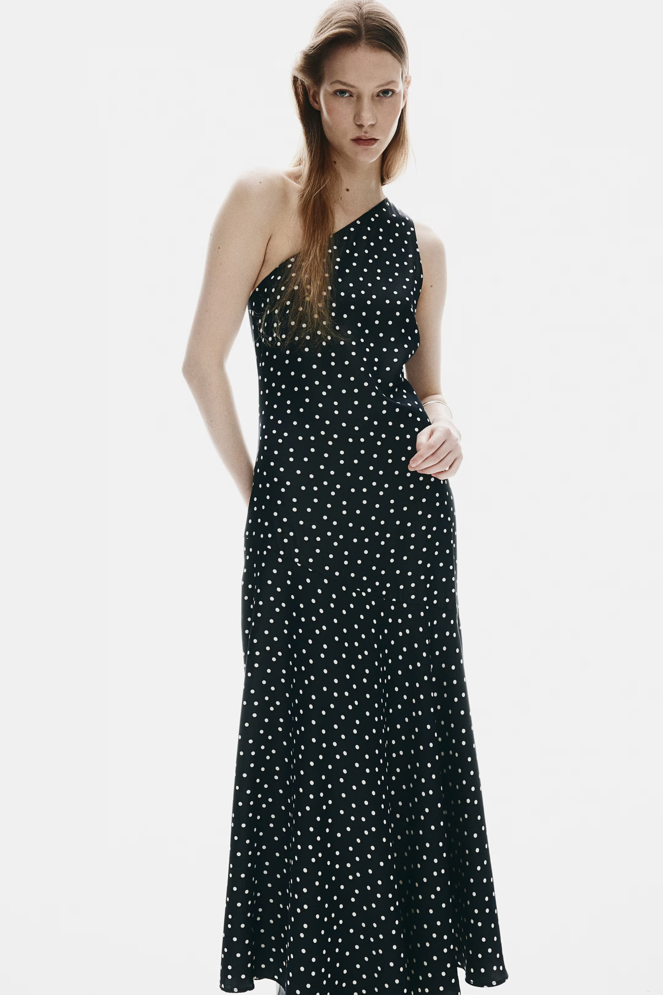 Scarf-Detail Satin Dress | H&M (US + CA)