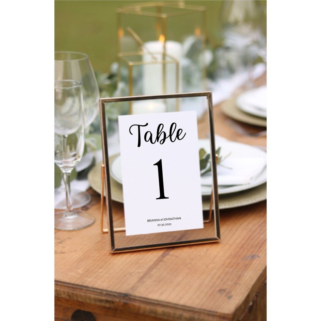 Wedding Table Number Template Wedding Templates Wedding Tables Numbers Wedding Seating Wedding Te... | Etsy (CAD)