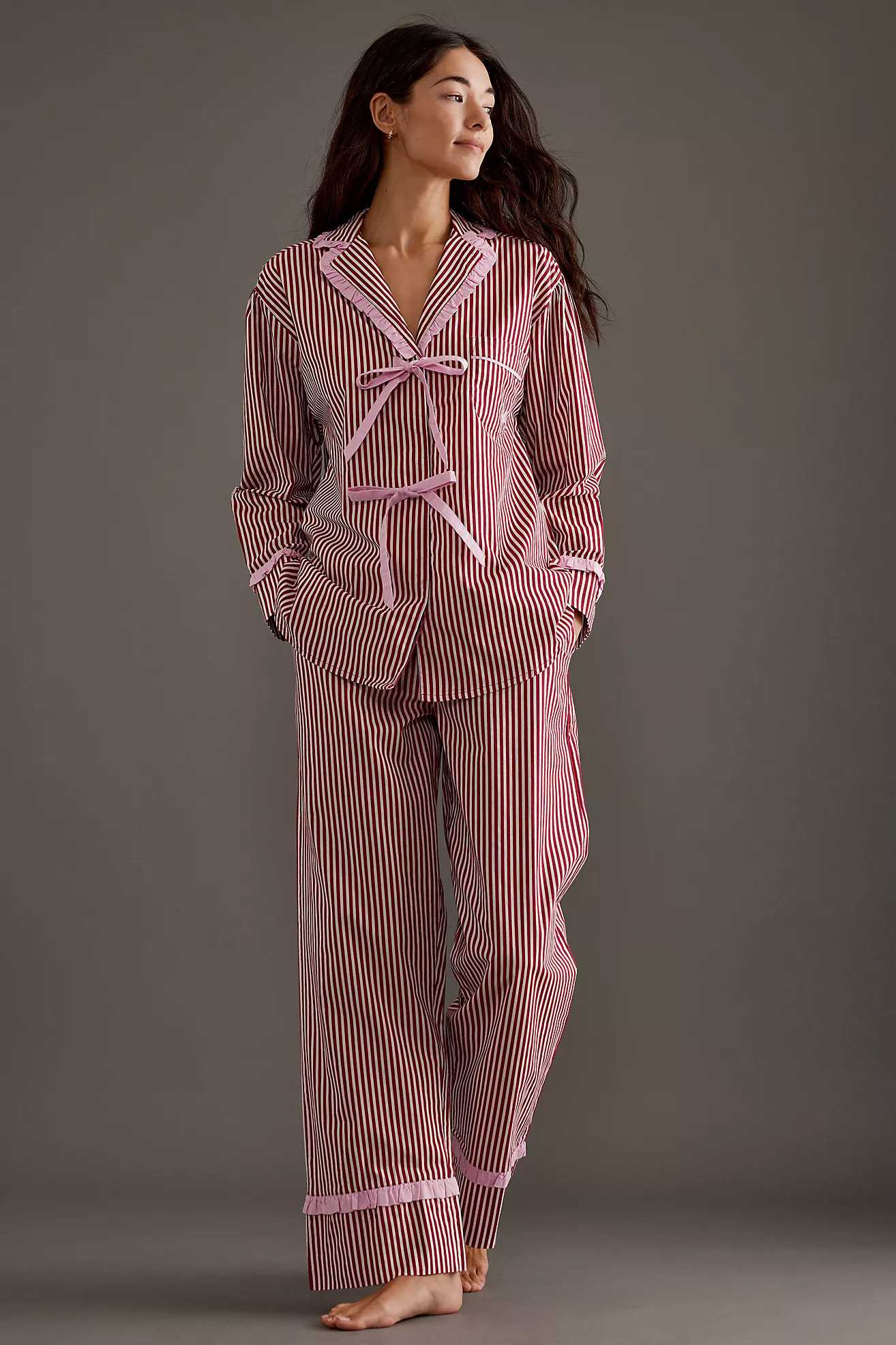Damson Madder Antontella Stripe Pyjama Set | Anthropologie (UK)