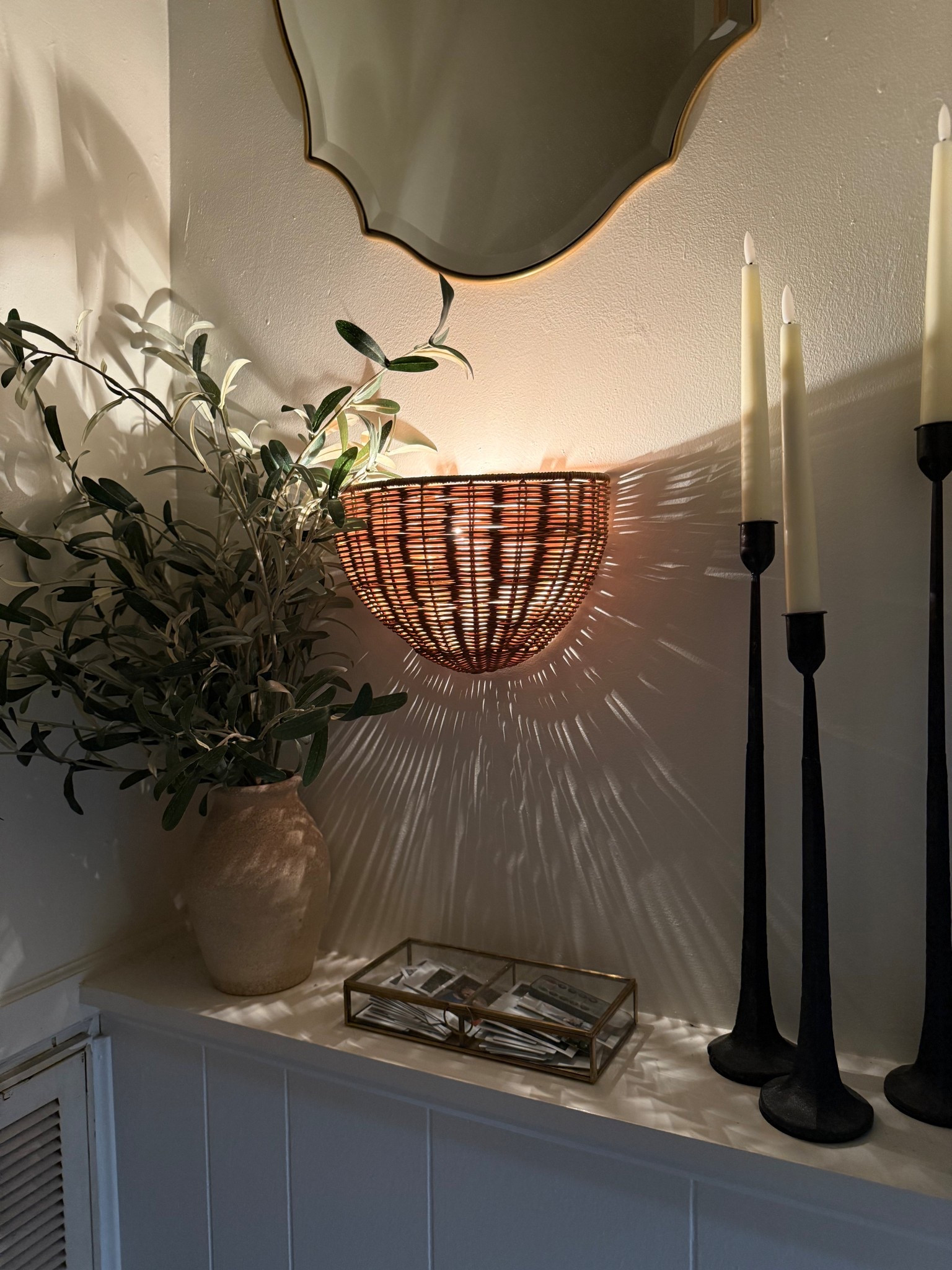 Waited a few long months, but this wicker wall sconce from Anthropologie is everything and more! 

#LTKStyleTip #LTKFindsUnder100 #LTKHome