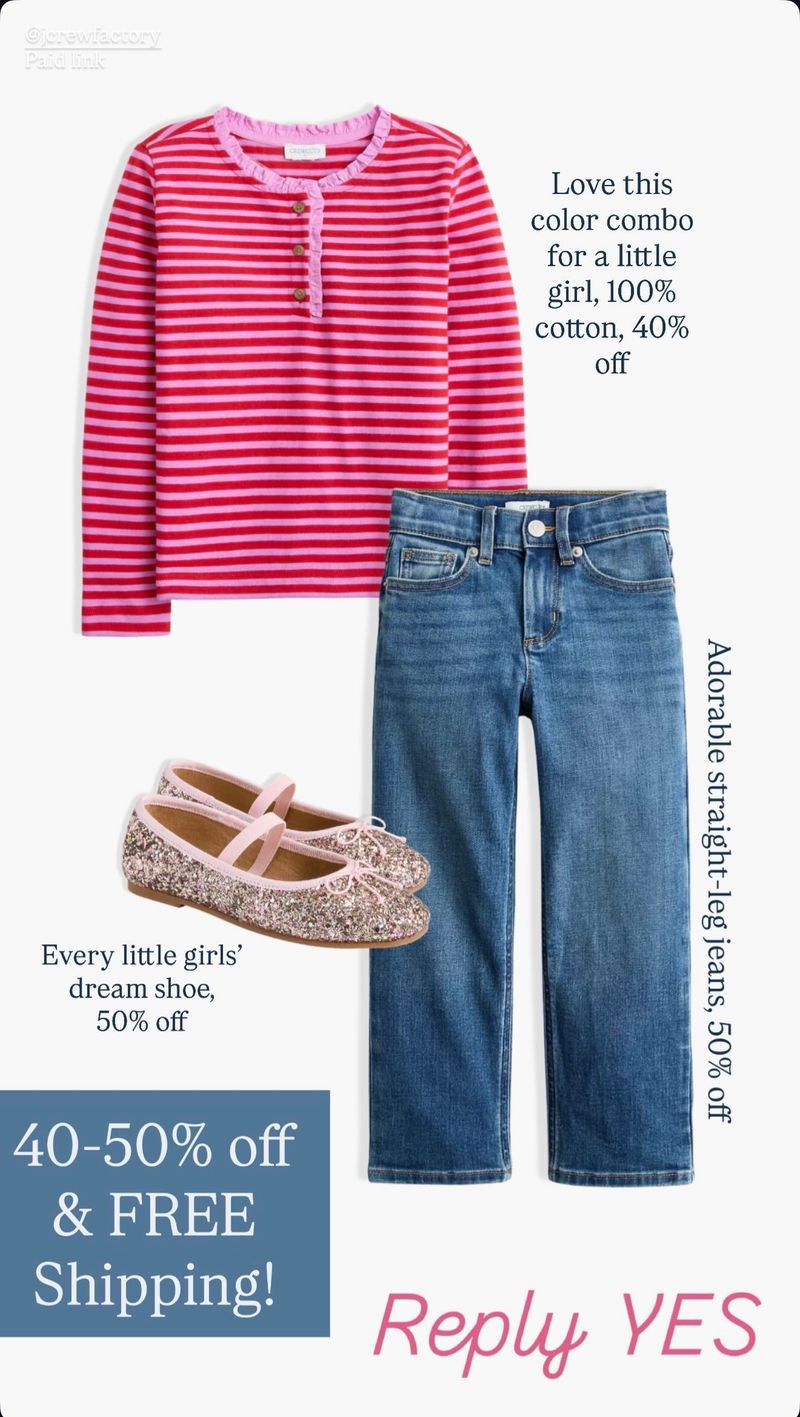 Girl's fall outfit on sale from J.Crew Factory! Love this cute striped pink top for fall.

J.Crew Factory, kids style, kids outfit, fall style 

 #LTKSaleAlert #LTKKids
