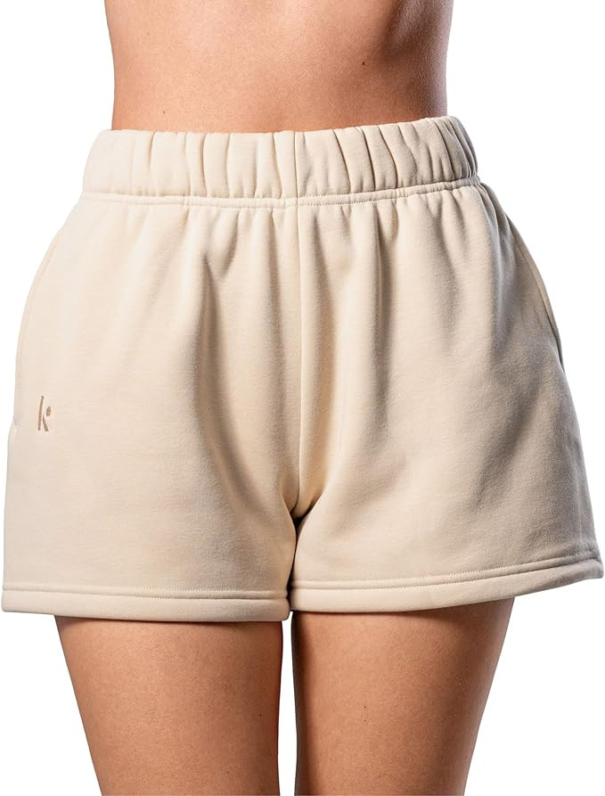 Kamo Fitness CozyTec Sweat Shorts Women High Waisted Lounge Comfy Casual Cotton Shorts with Pocke... | Amazon (US)