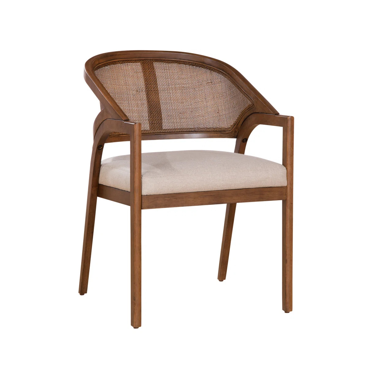 Aliha 19'' H Foam Padding Upholstered Cane Back Side Chair (Set of 2) | Wayfair North America