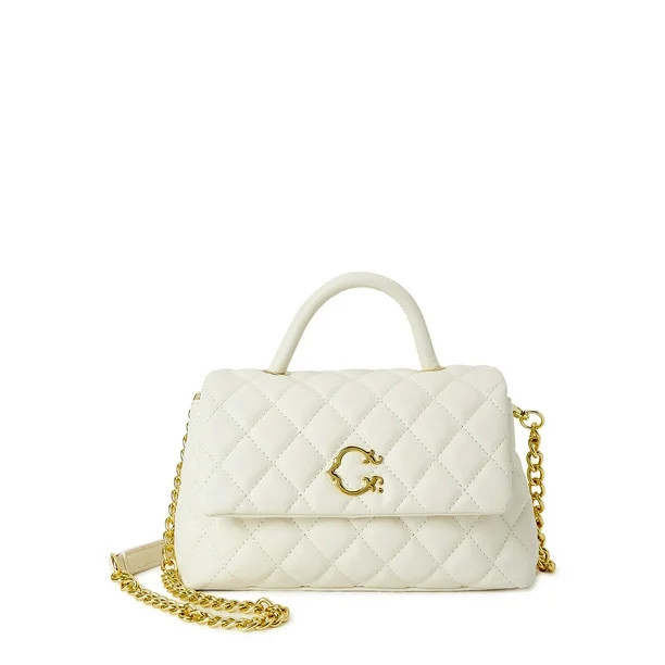 C. Wonder Women’s Adult Isla Satchel Shoulder Bag White - Walmart.com | Walmart (US)