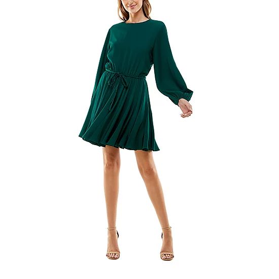 Premier Amour Long Sleeve Fit + Flare Dress | JCPenney